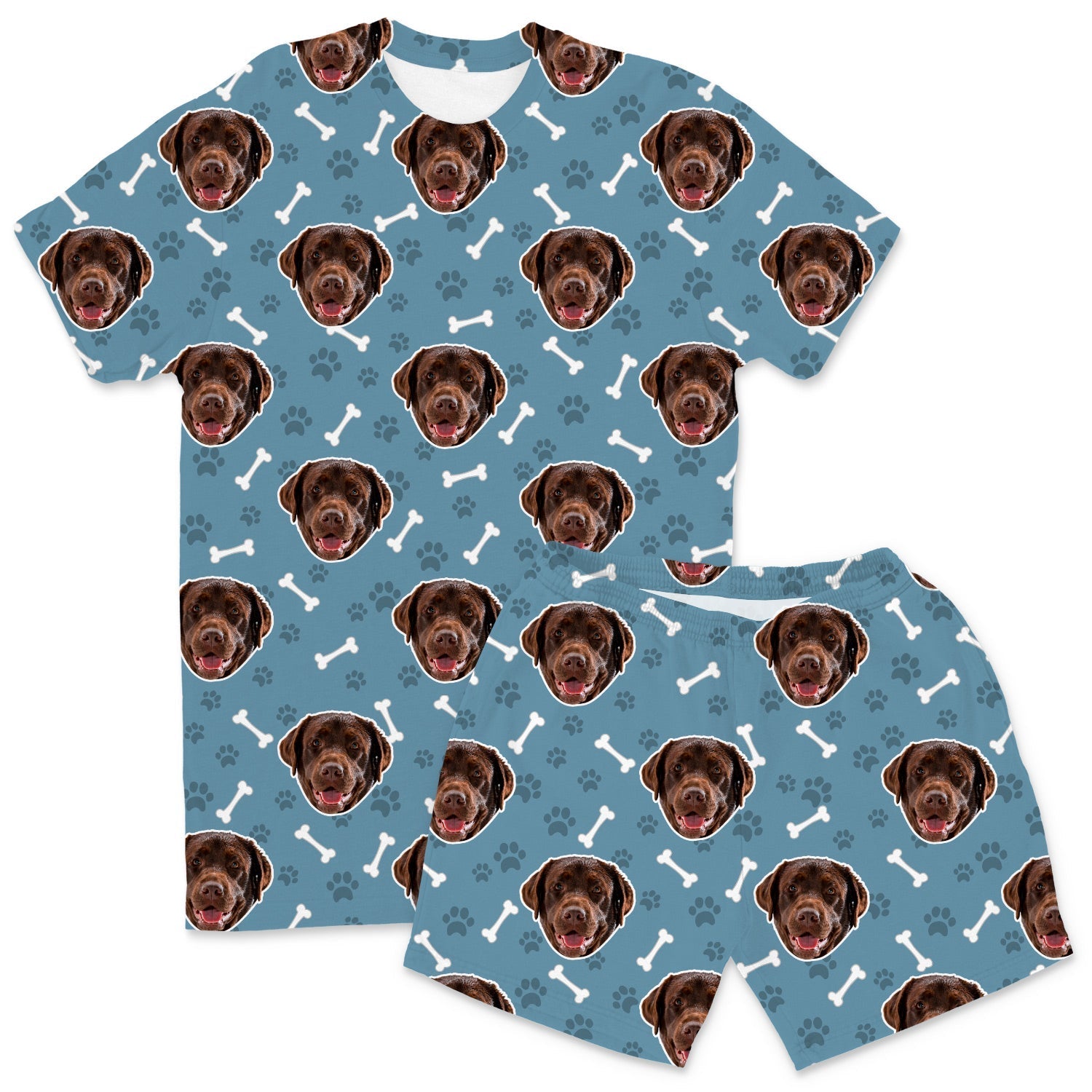 Your Dog Men's Personalized Pajamas - Shorts Set