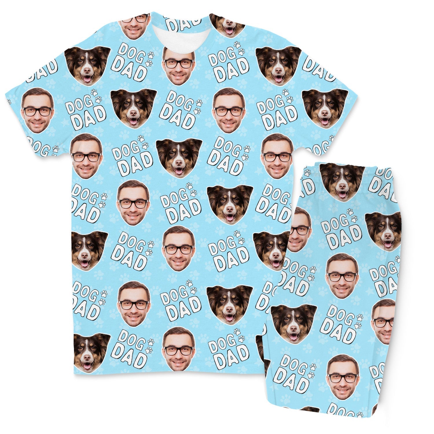 Men's Dog Dad Personalized Pajamas - Pant Set