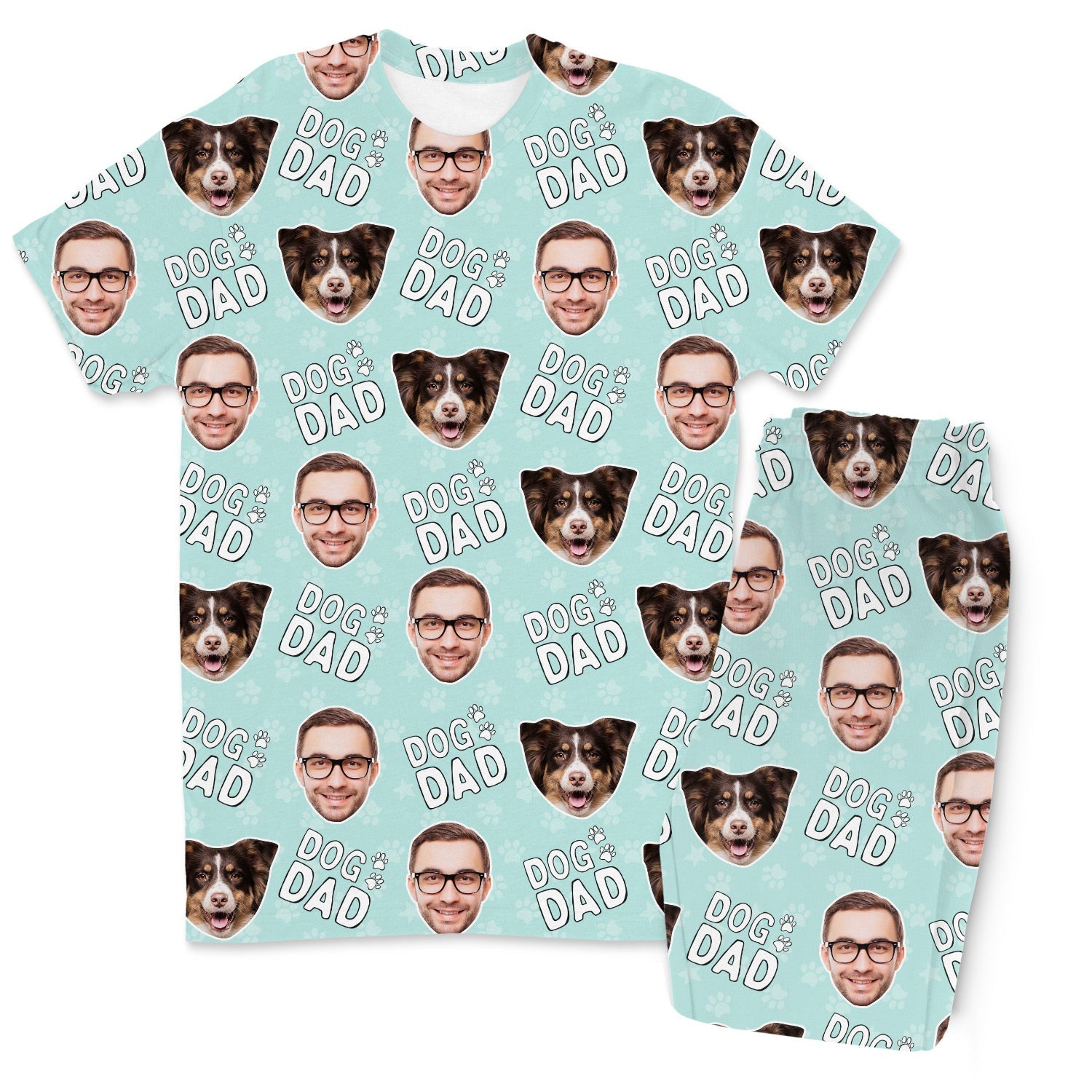 Men's Dog Dad Personalized Pajamas - Pant Set