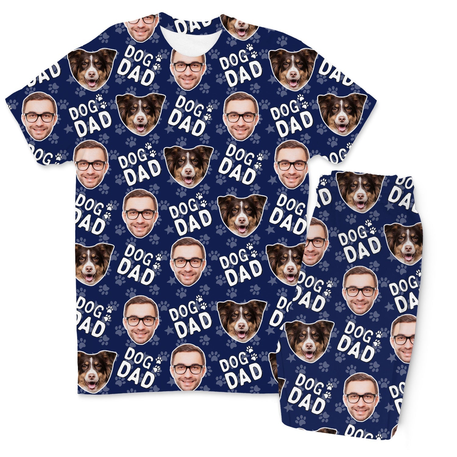 Men's Dog Dad Personalized Pajamas - Pant Set