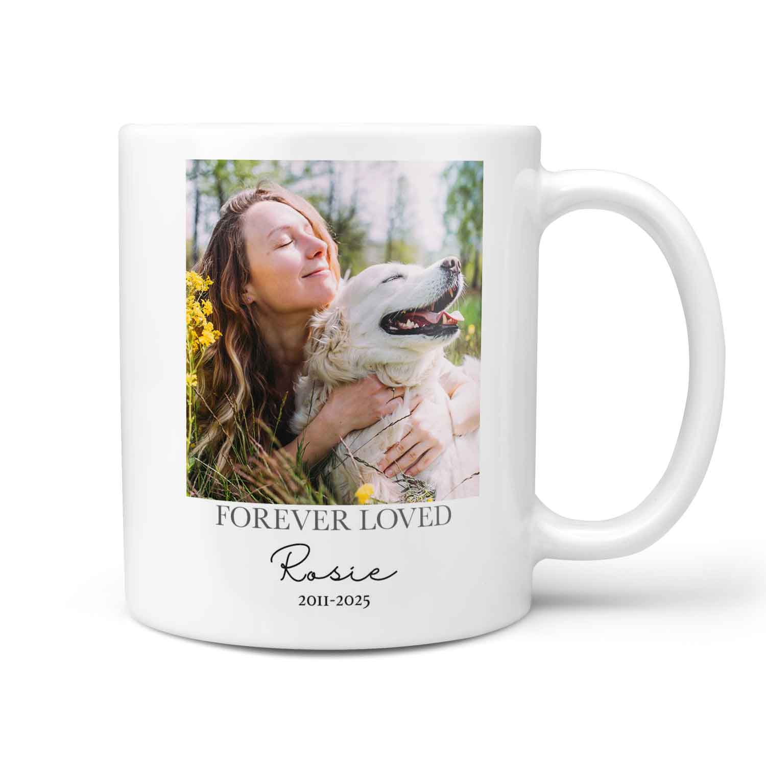 Best Friend Forever Loved Dog Photo Memorial Mug