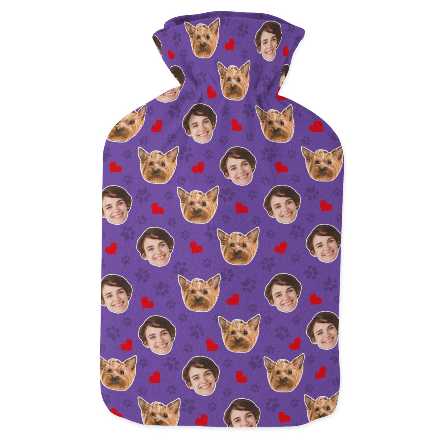 Paw Hearts Dog Hot Water Bottle