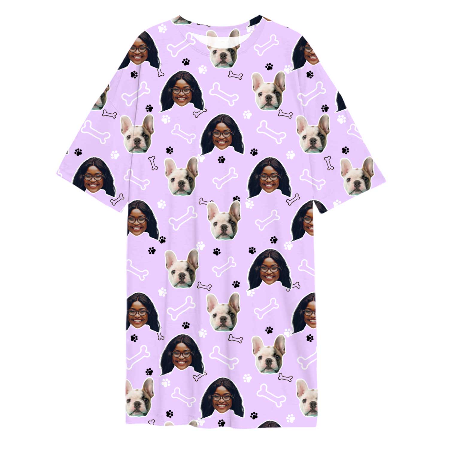 Doodle Paws & Bones Custom Sleep Tee