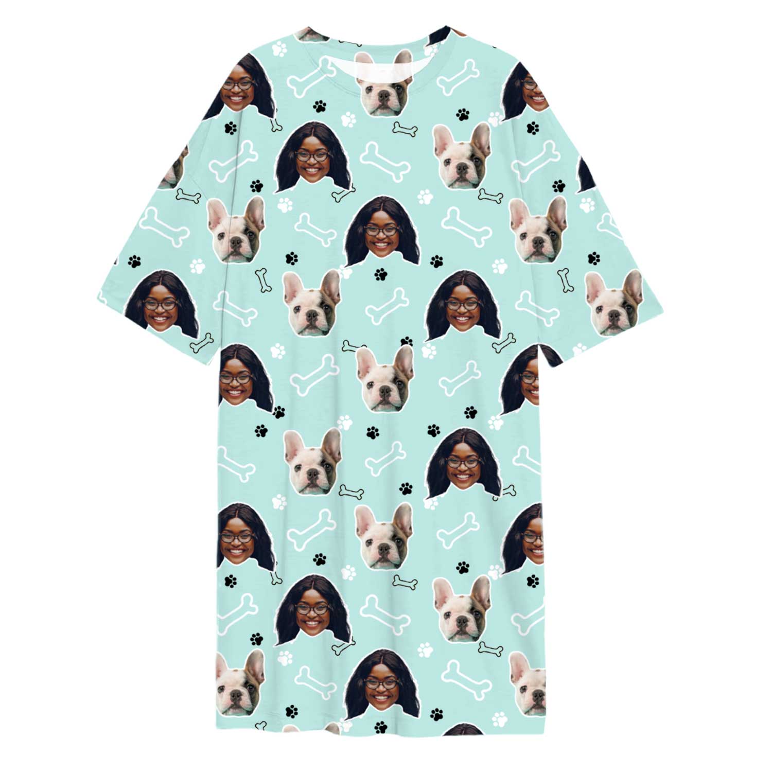 Doodle Paws & Bones Custom Sleep Tee