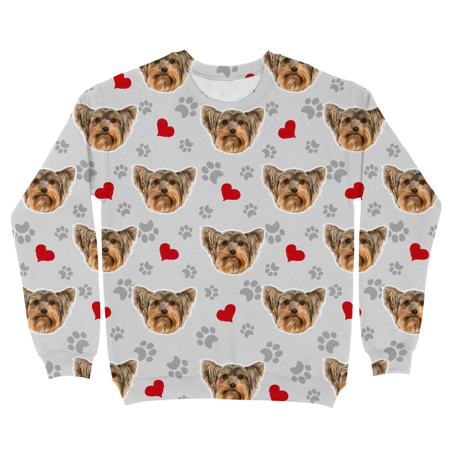 Paws & Red Hearts Personalized Sweatshirt
