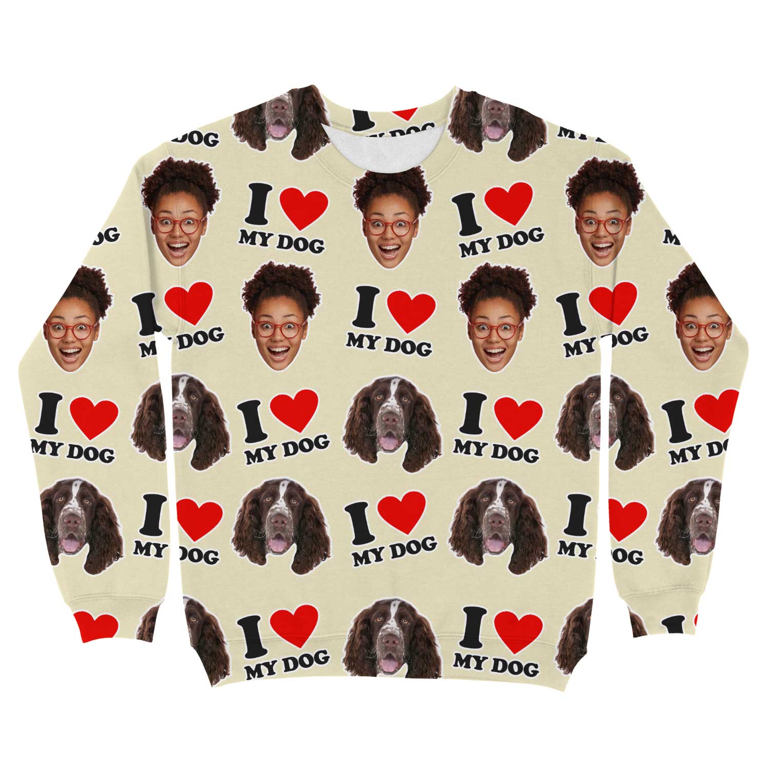 I Heart My Dog Personalized Sweatshirt