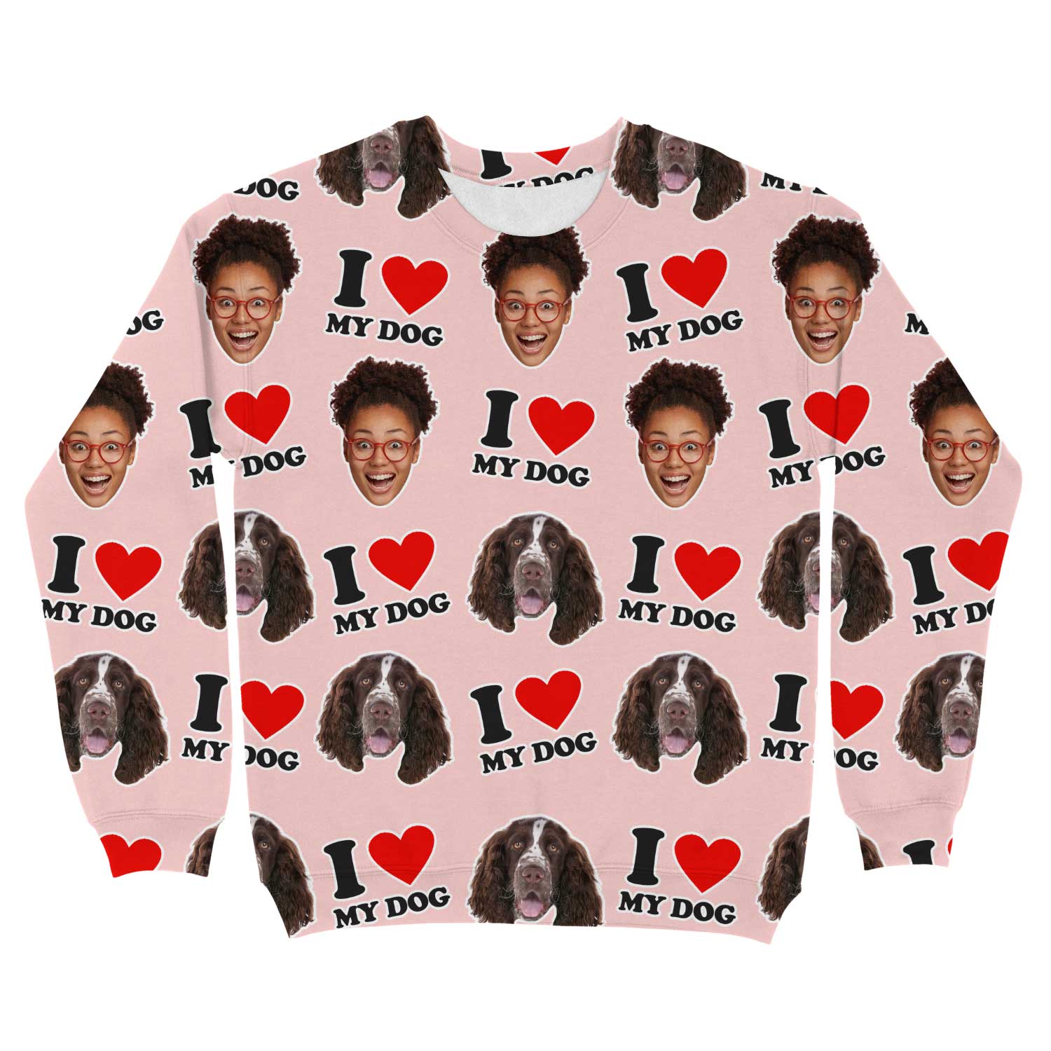 I Heart My Dog Personalized Sweatshirt