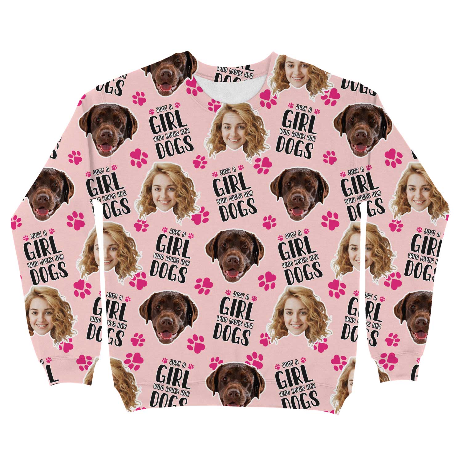 Just a Girl Who Loves Her Dogs Personalized Sweatshirt