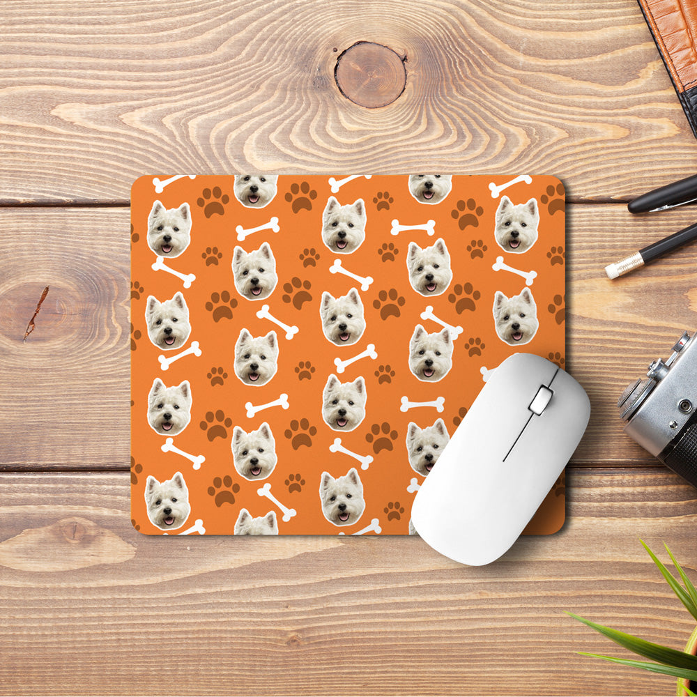 Personalized Mouse Mat With Dogs Face