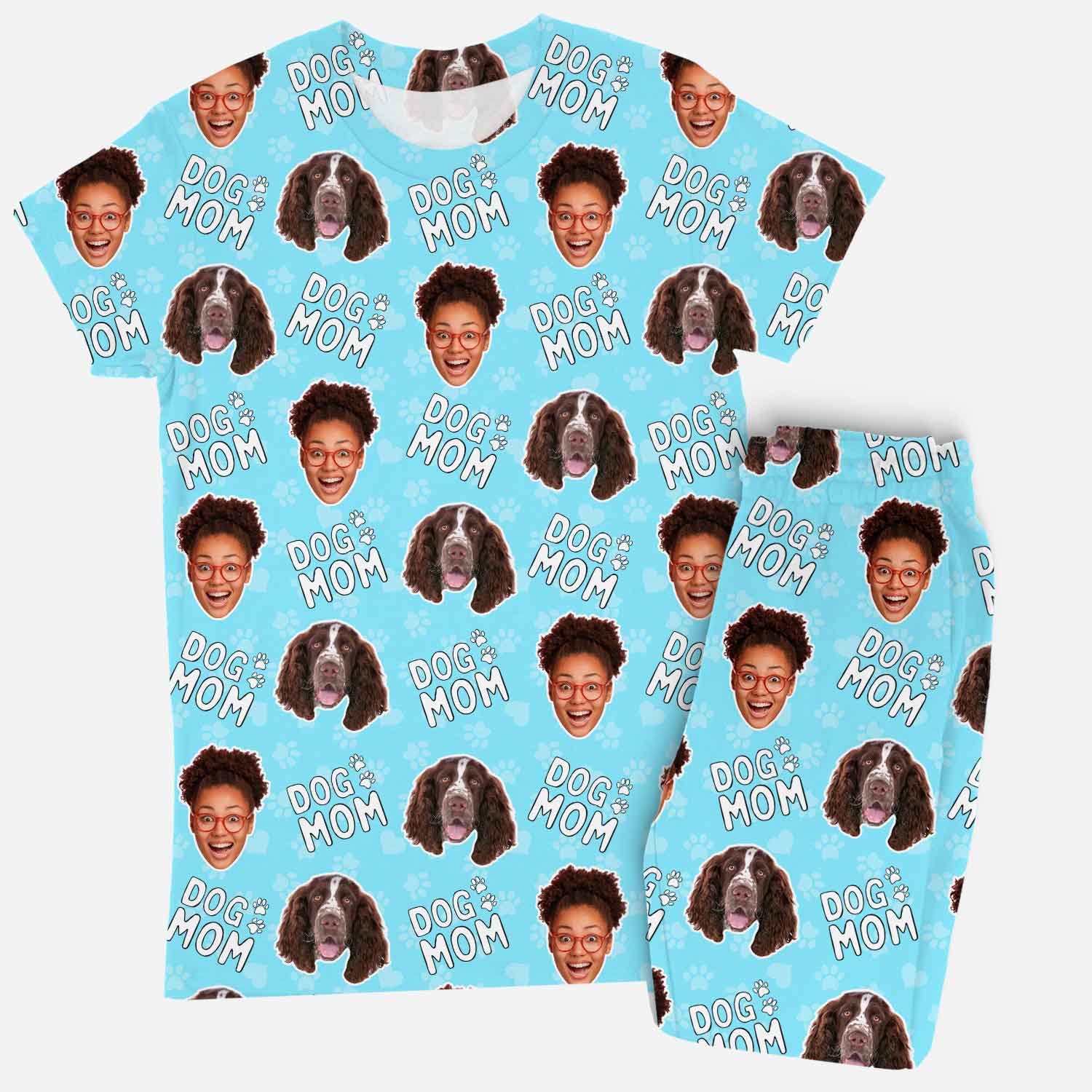 Women's Dog Mom Personalized Pajamas - Pant Set