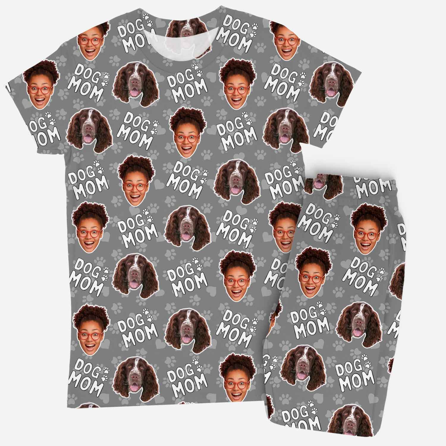 Women's Dog Mom Personalized Pajamas - Pant Set