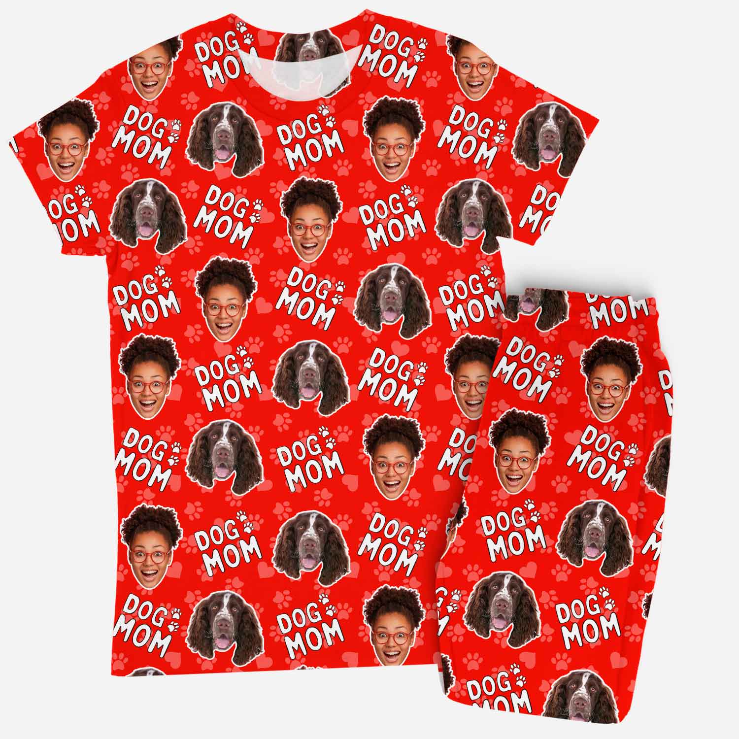 Women's Dog Mom Personalized Pajamas - Pant Set