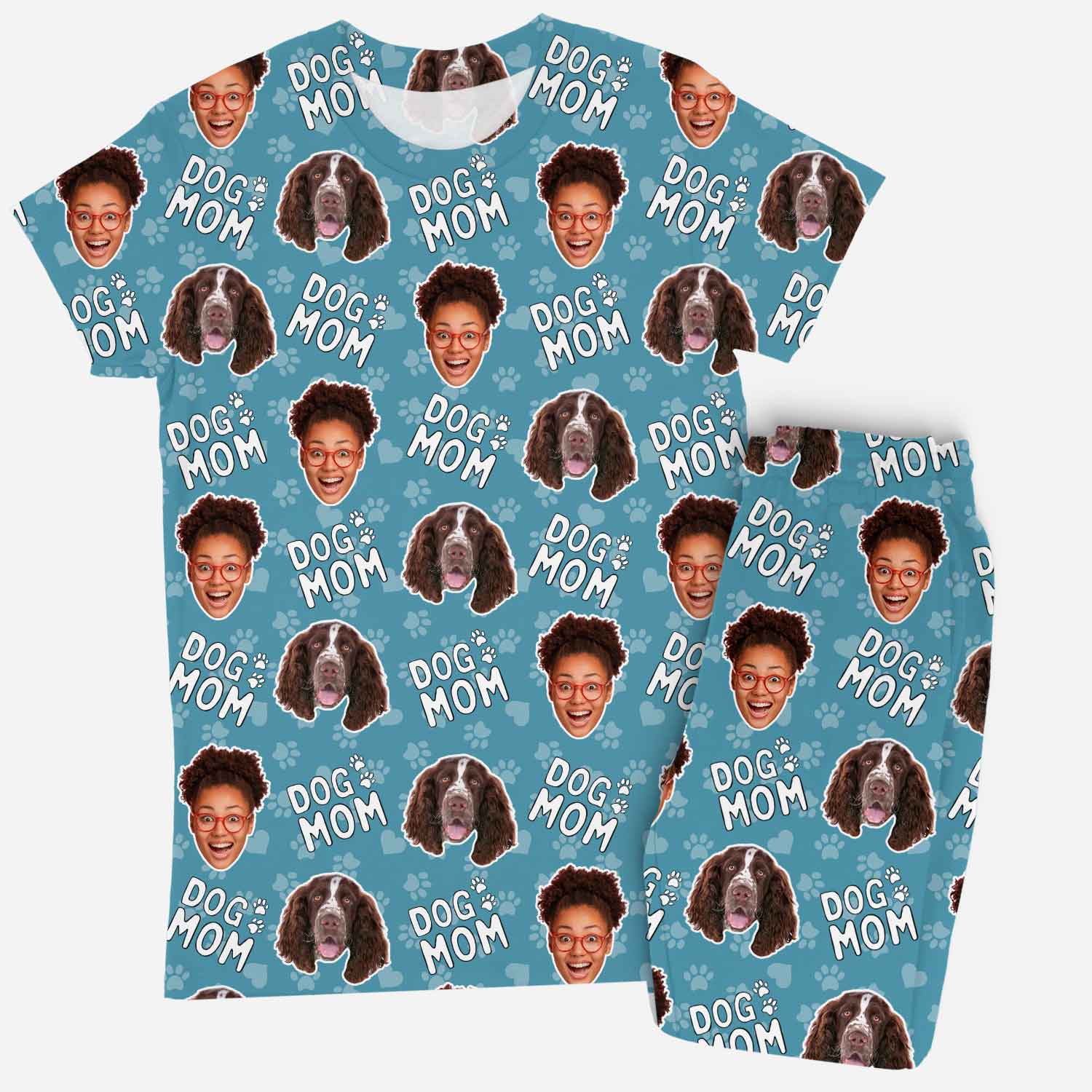 Women's Dog Mom Personalized Pajamas - Pant Set