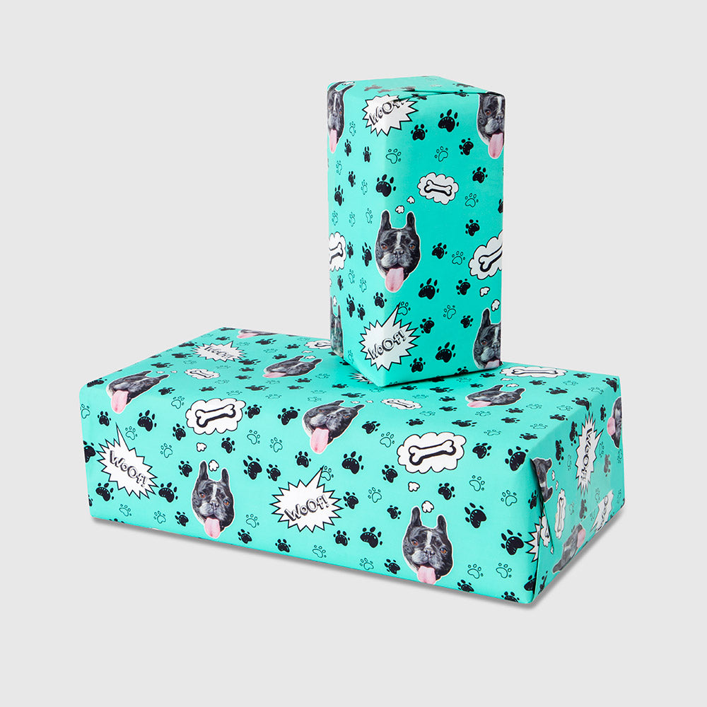 Personalized Woof Wrapping Paper
