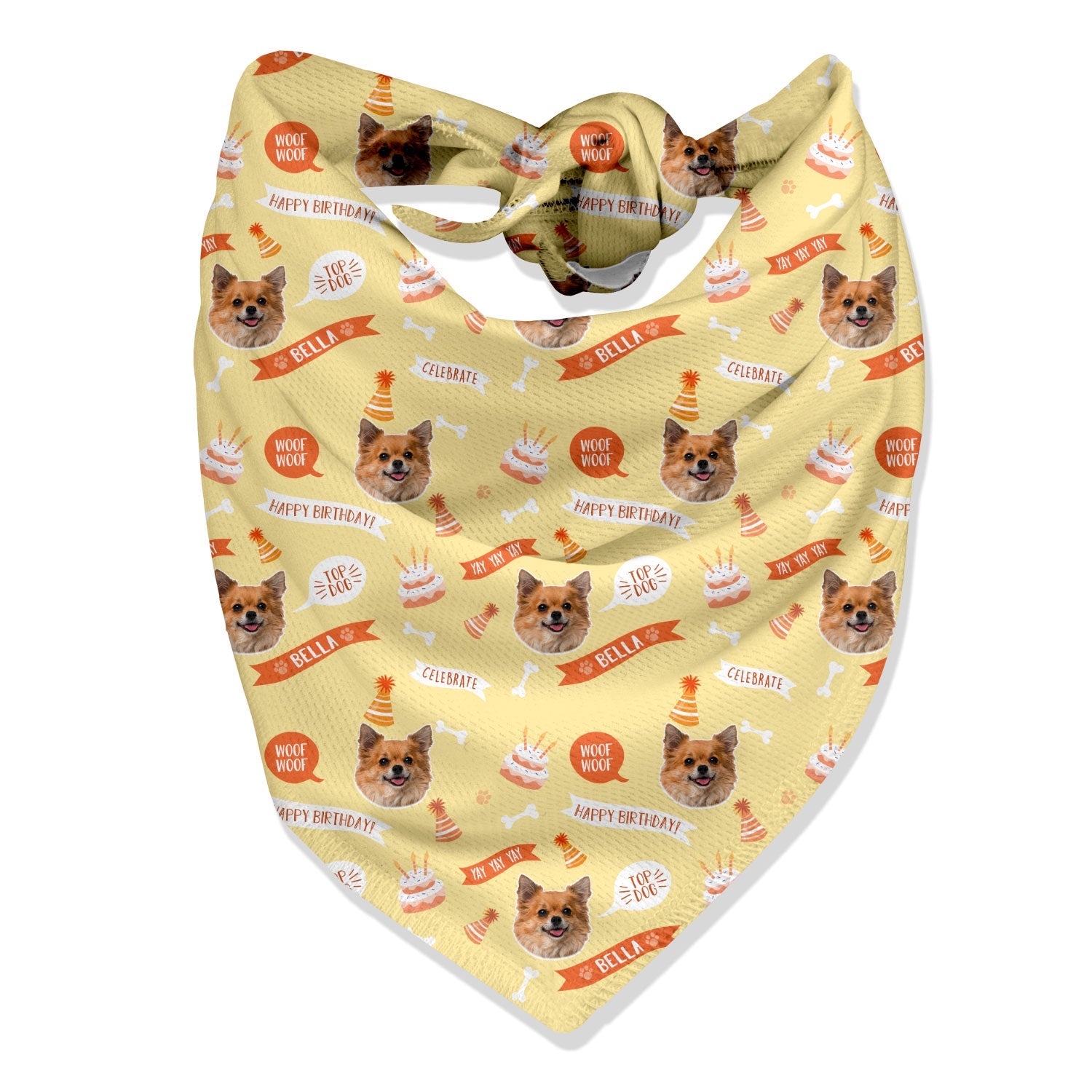 Happy Birthday Personalized Dog Bandana