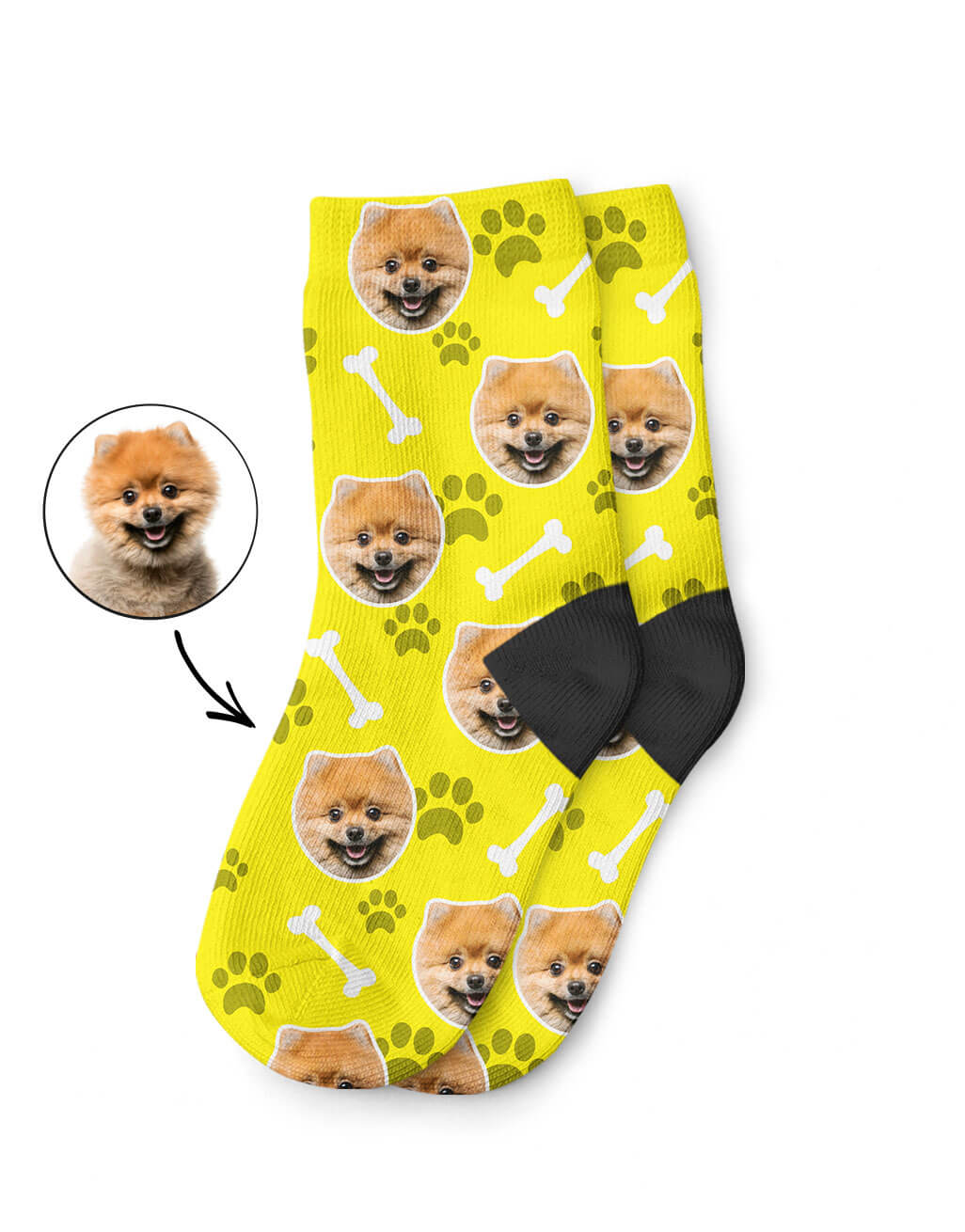 Your Dog On Personalized Childrens Socks