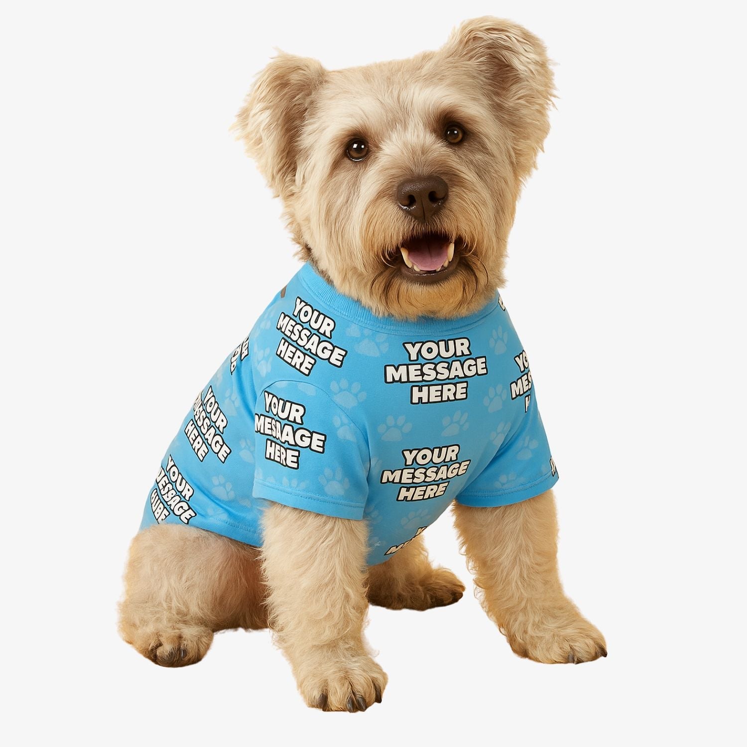 Your Message Personalized Dog T Shirt