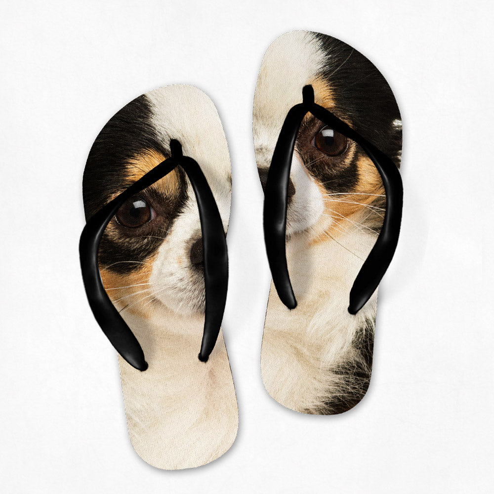 Personalized Dog Face Flip Flops