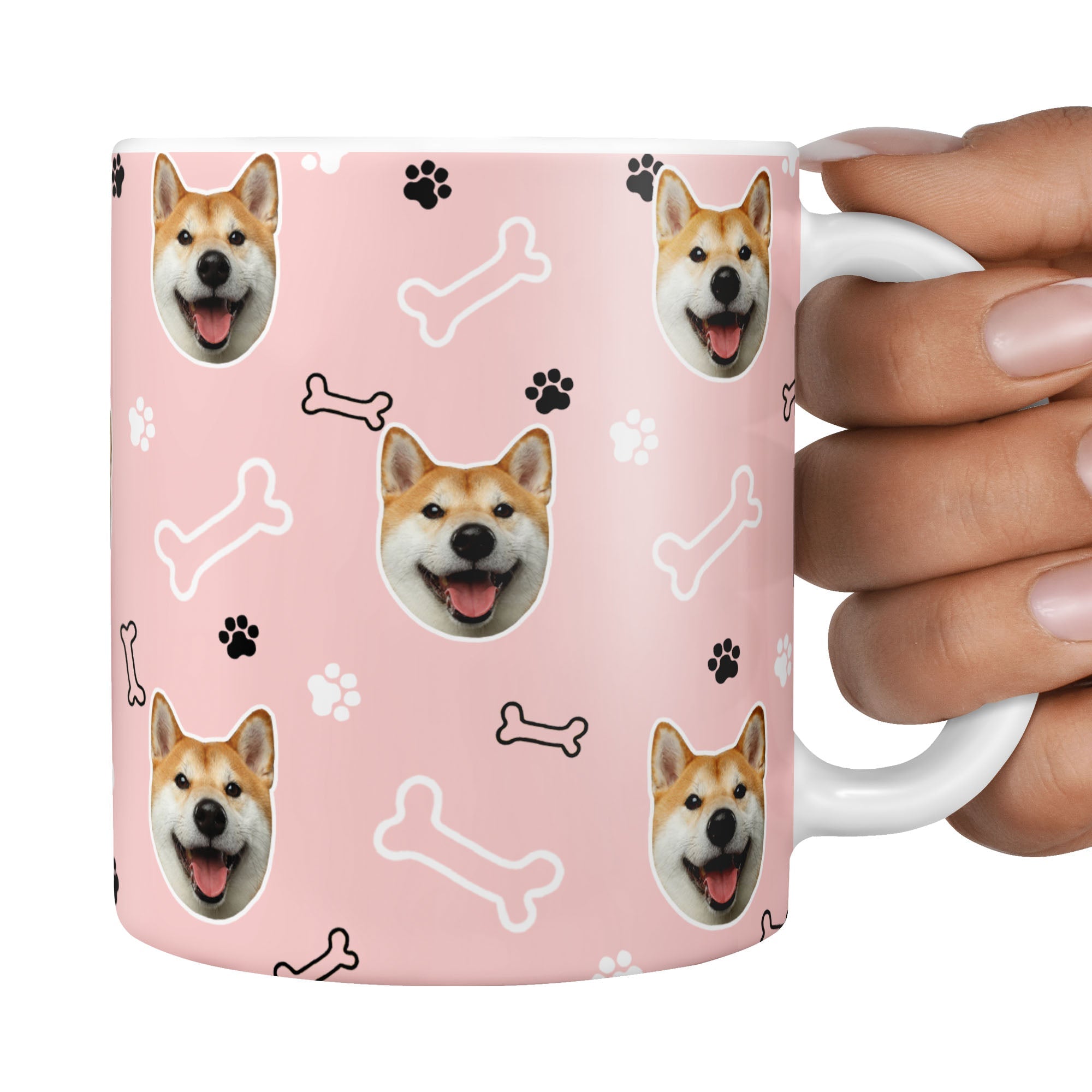 personalized dog mug featuring your dog