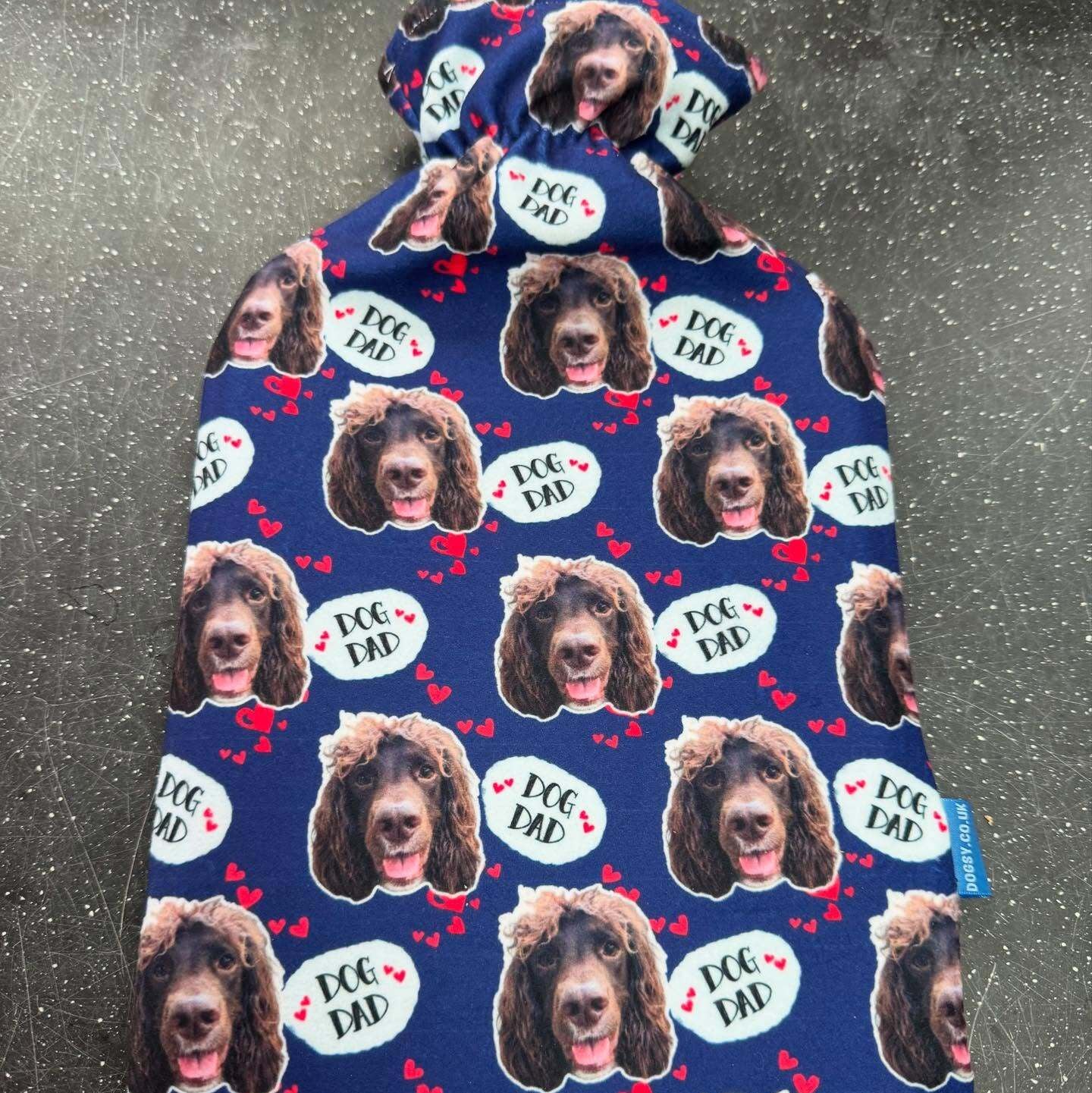 Dog Dad Personalized Hot Water Bottle