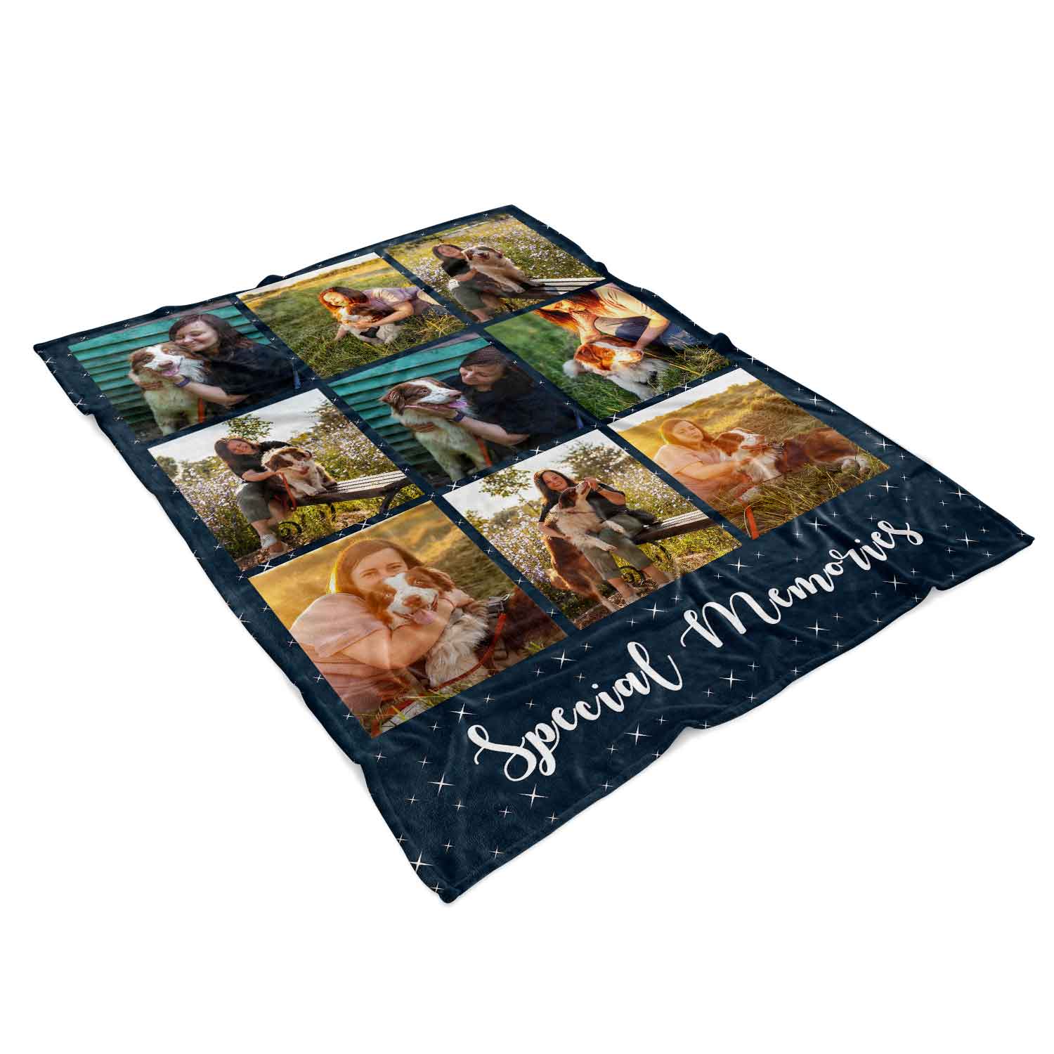 Special Memories Photo Collage Personalized Dog Blanket