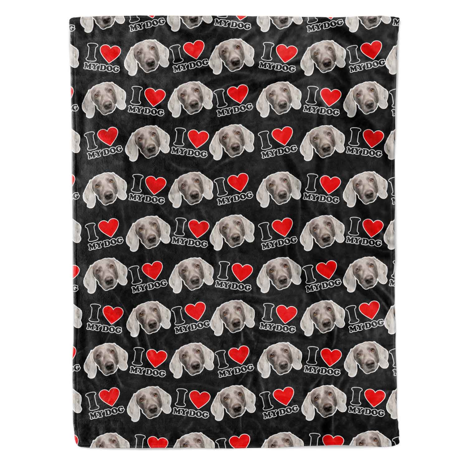I Heart My Dog Personalized Dog Blanket