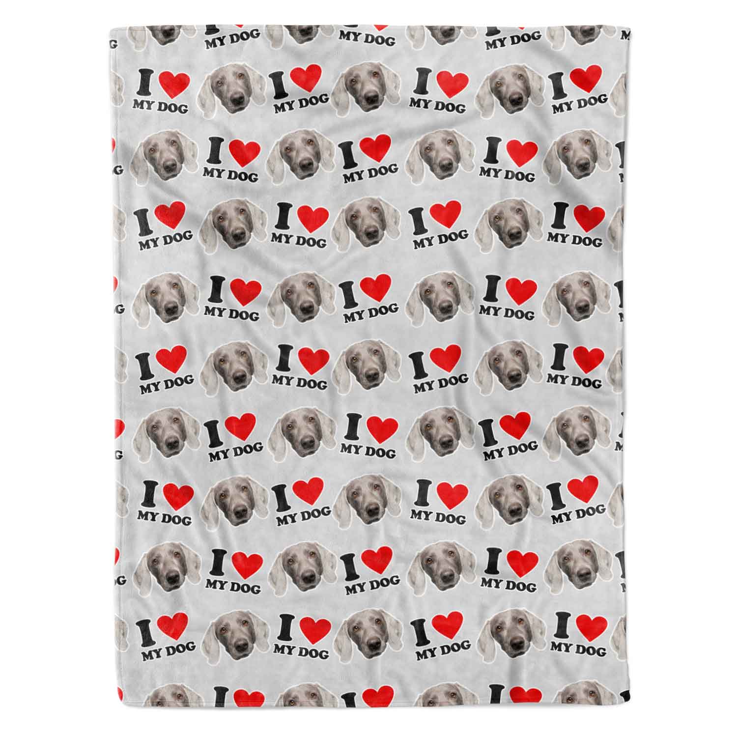 I Heart My Dog Personalized Dog Blanket