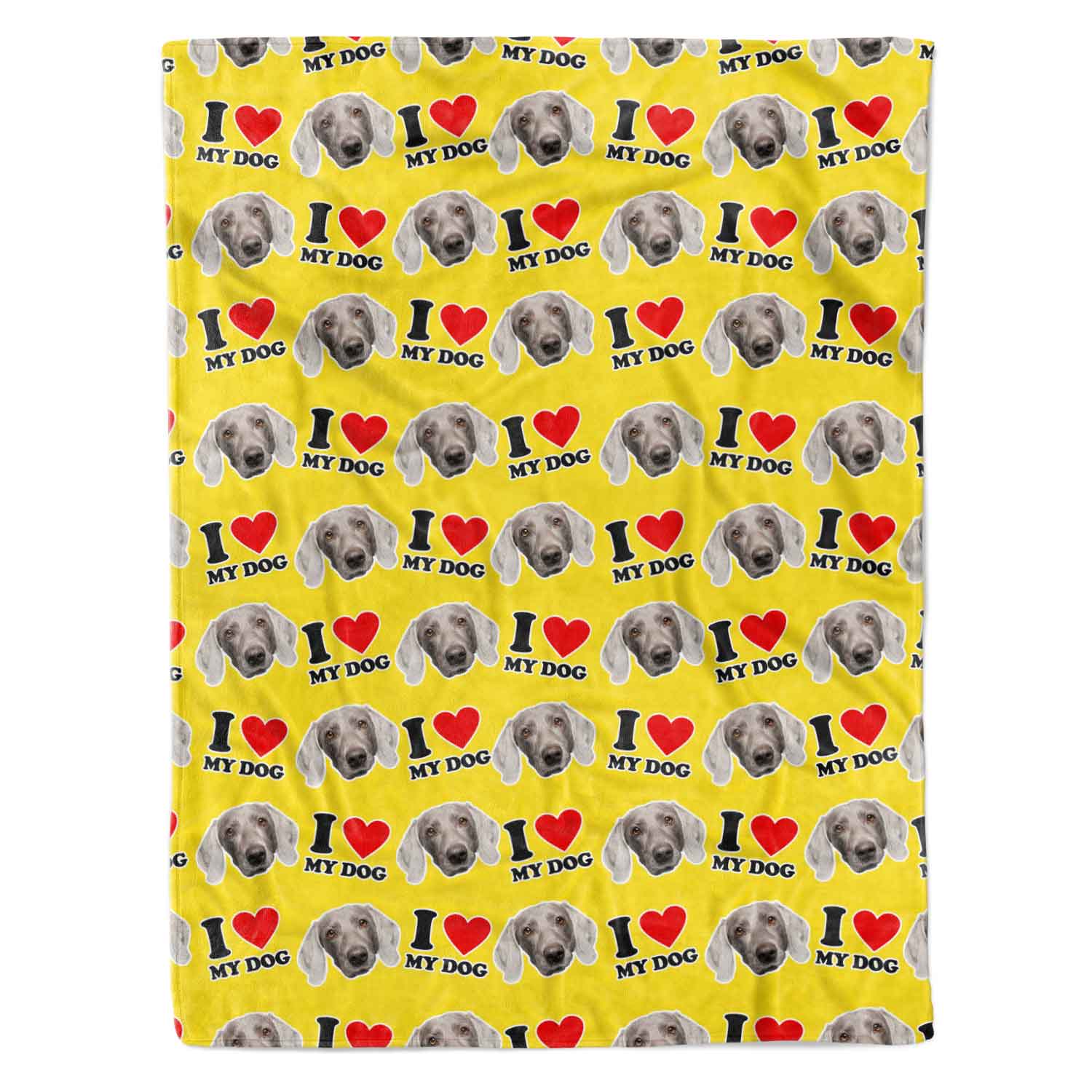 I Heart My Dog Personalized Dog Blanket