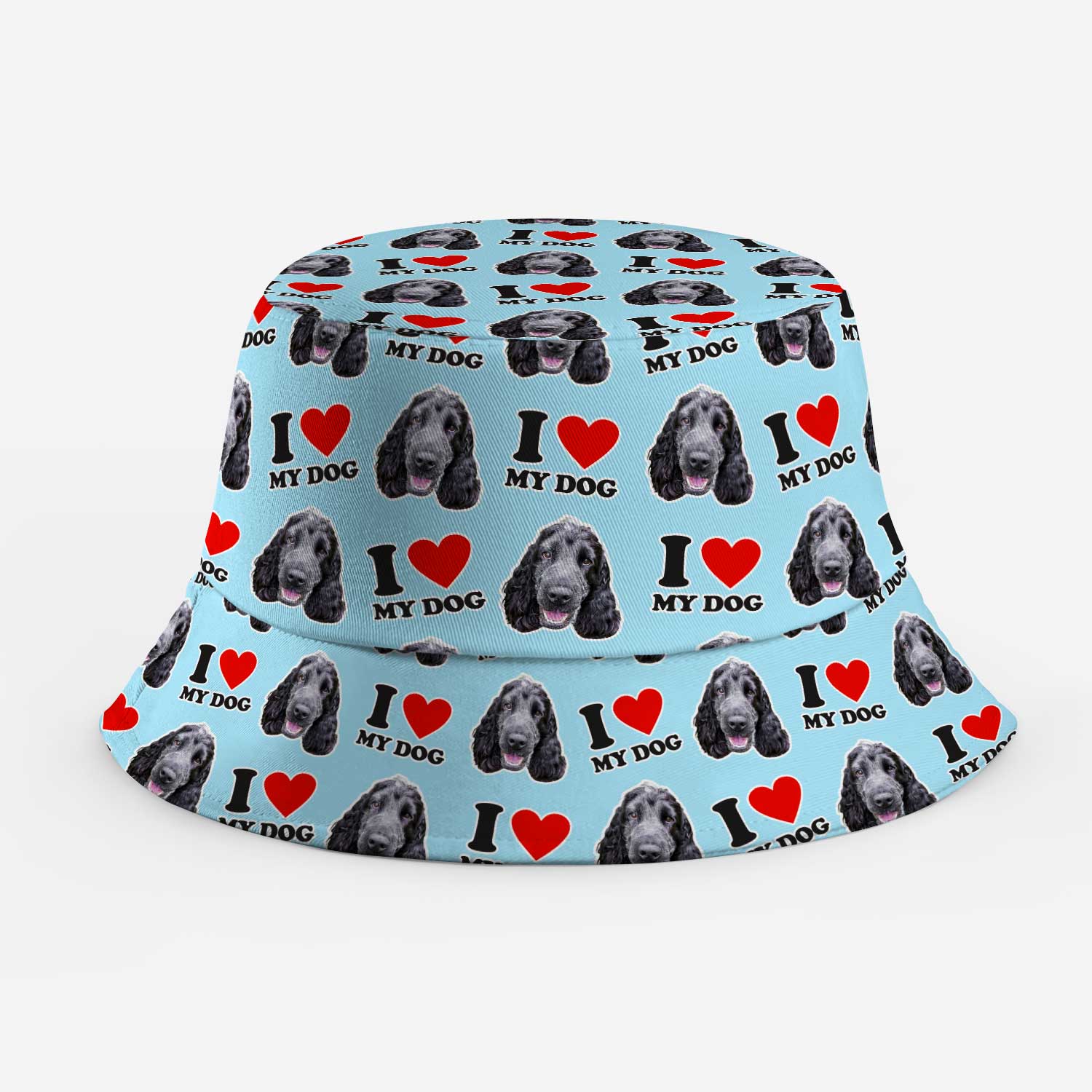 I Heart My Dog Custom Bucket Hat