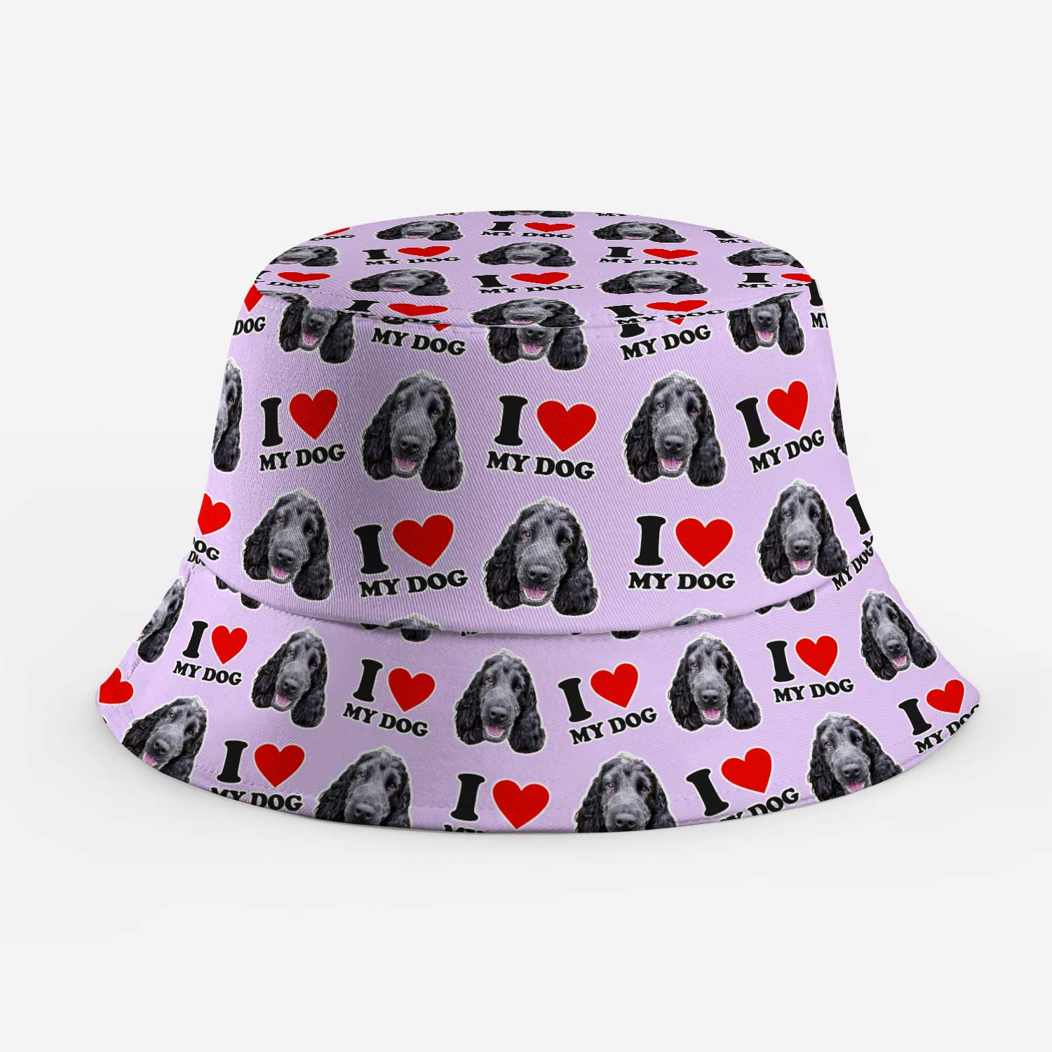 I Heart My Dog Custom Bucket Hat