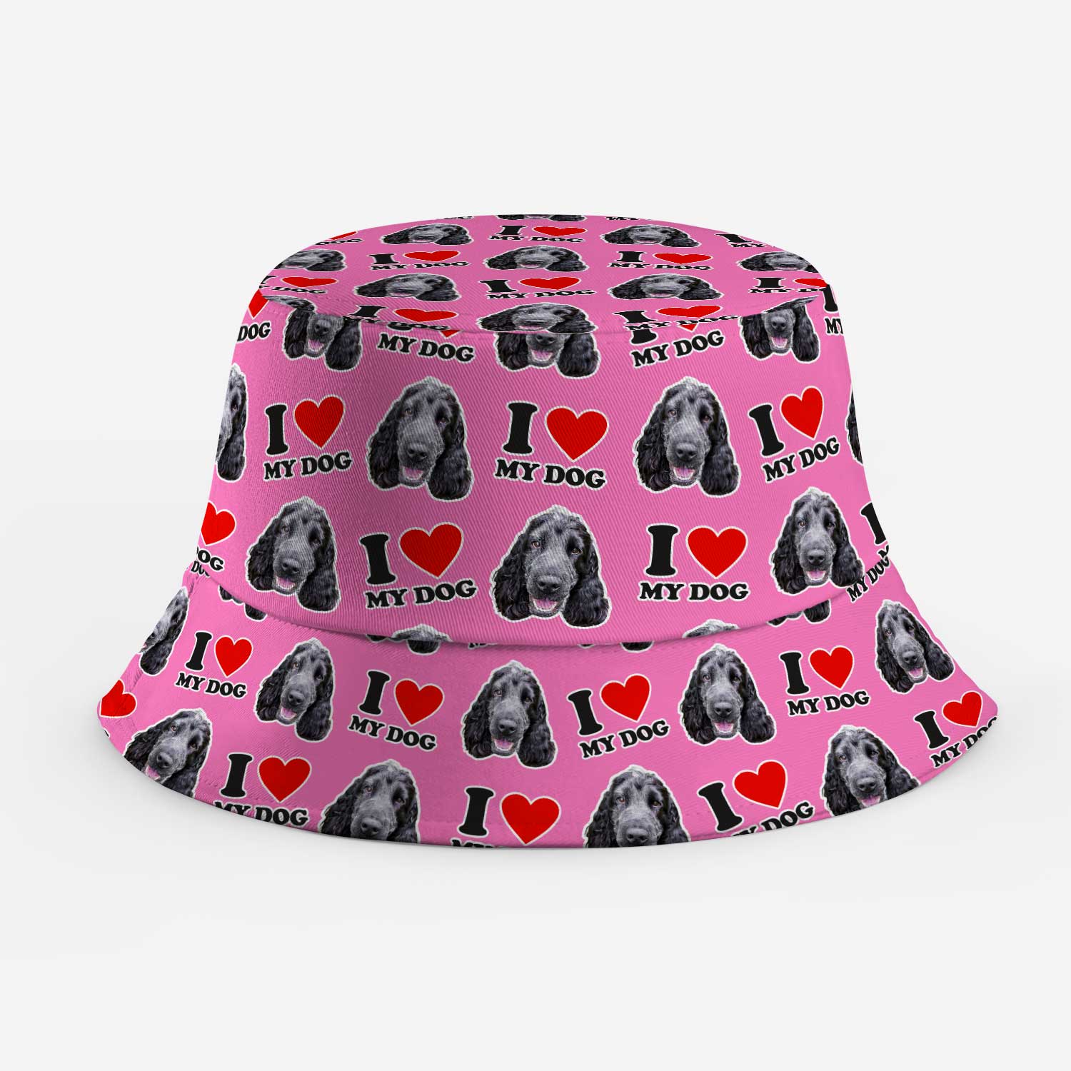 I Heart My Dog Custom Bucket Hat