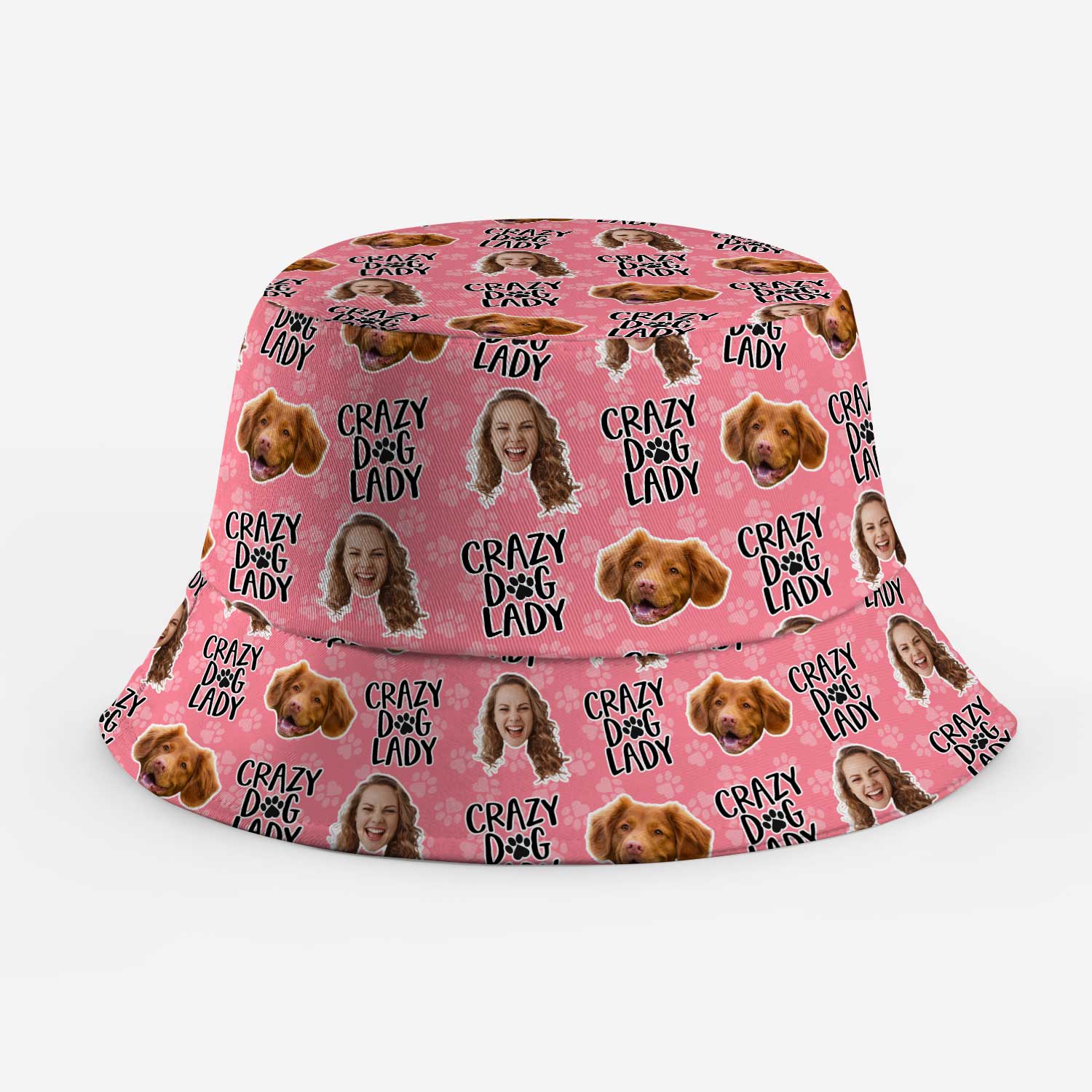 Crazy Dog Lady Custom Bucket Hat