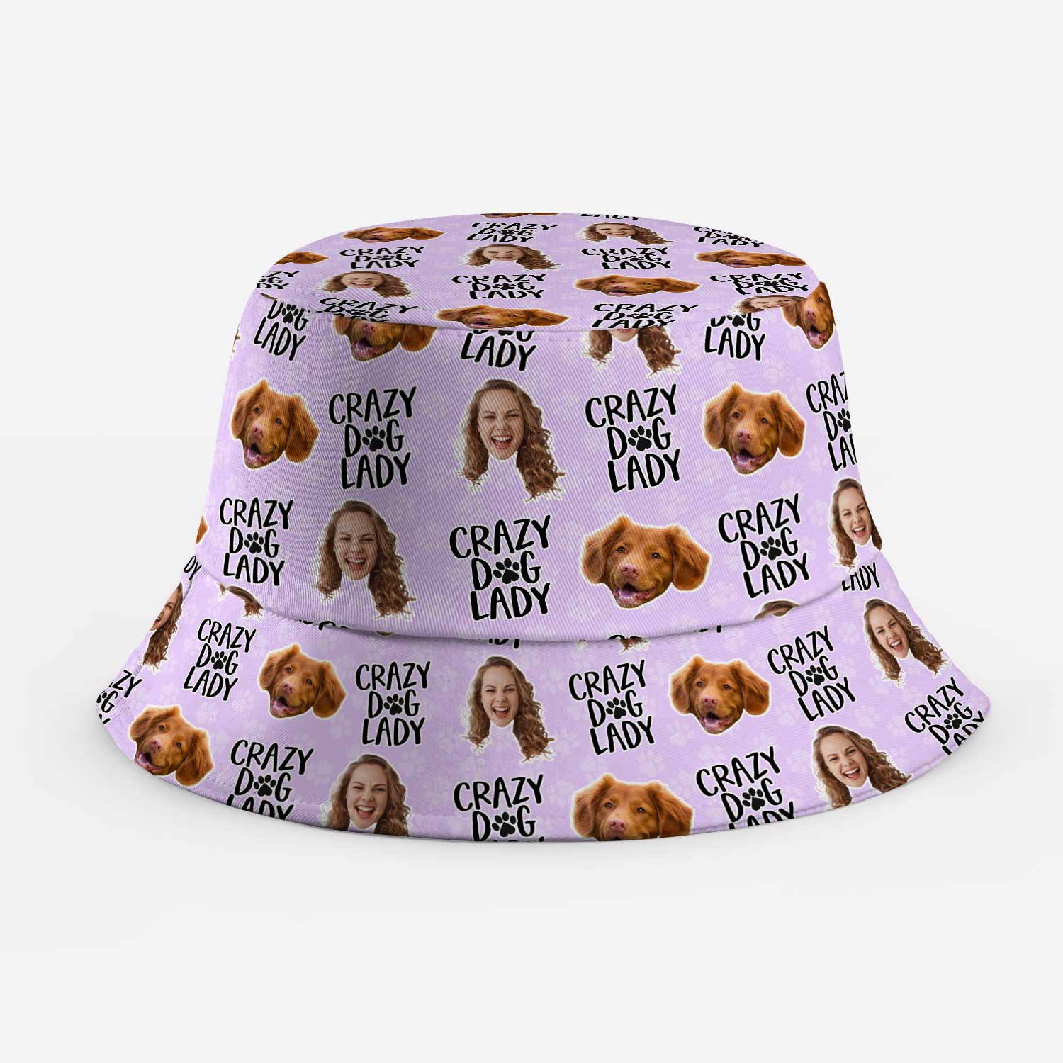 Crazy Dog Lady Custom Bucket Hat