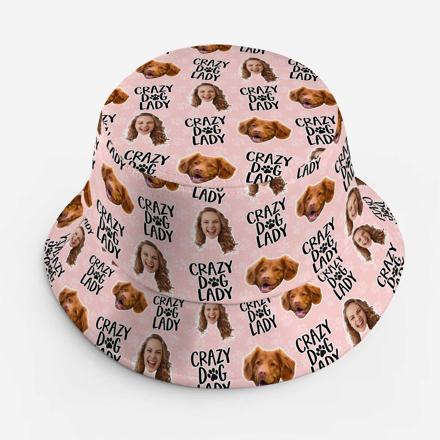 Crazy Dog Lady Custom Bucket Hat