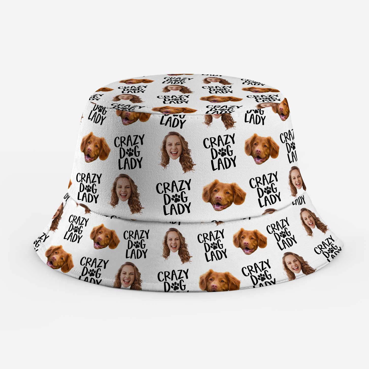 Crazy Dog Lady Custom Bucket Hat