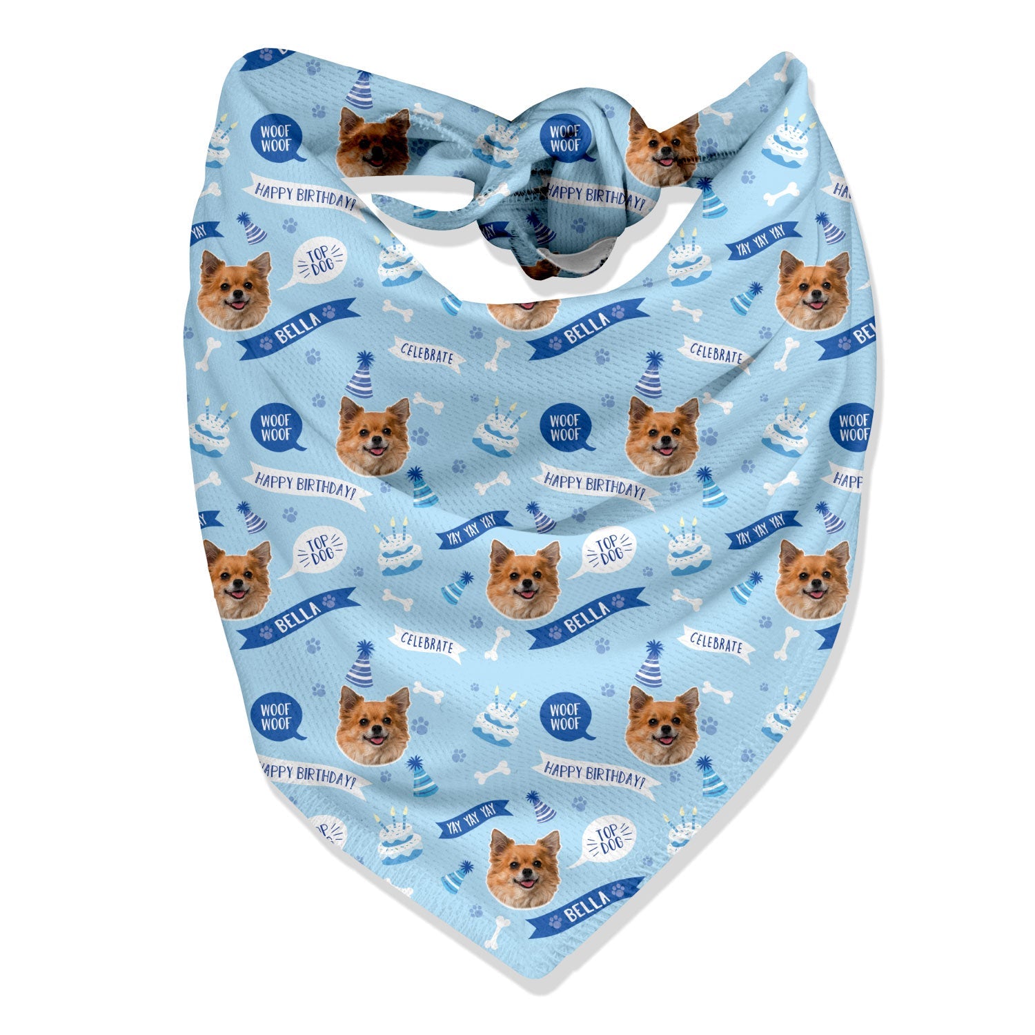 Happy Birthday Personalized Dog Bandana