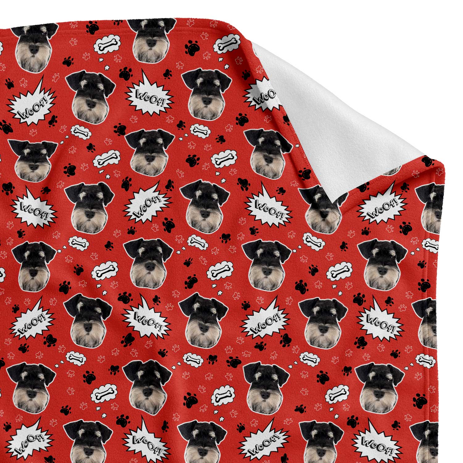woof design personalized blanket