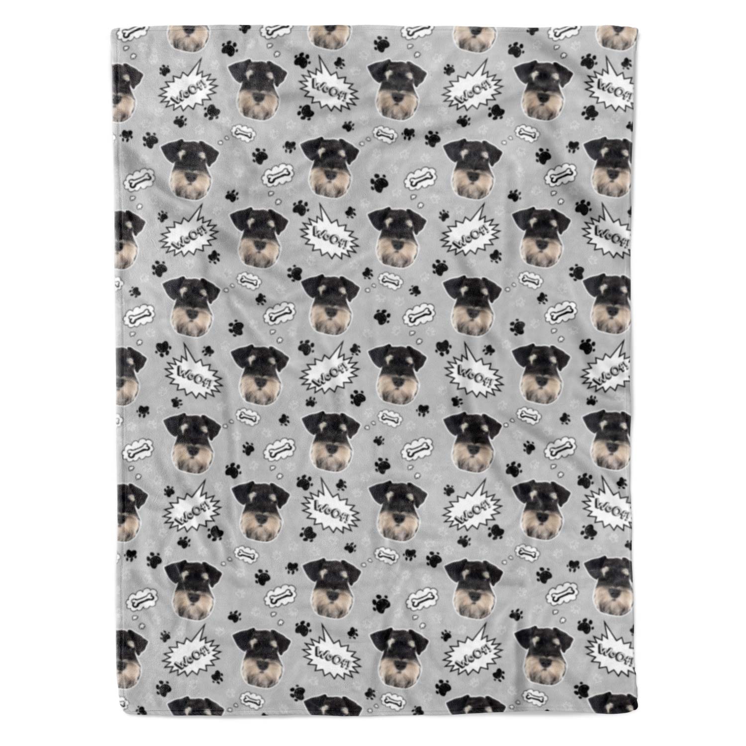 Woof Dog Personalized Blanket