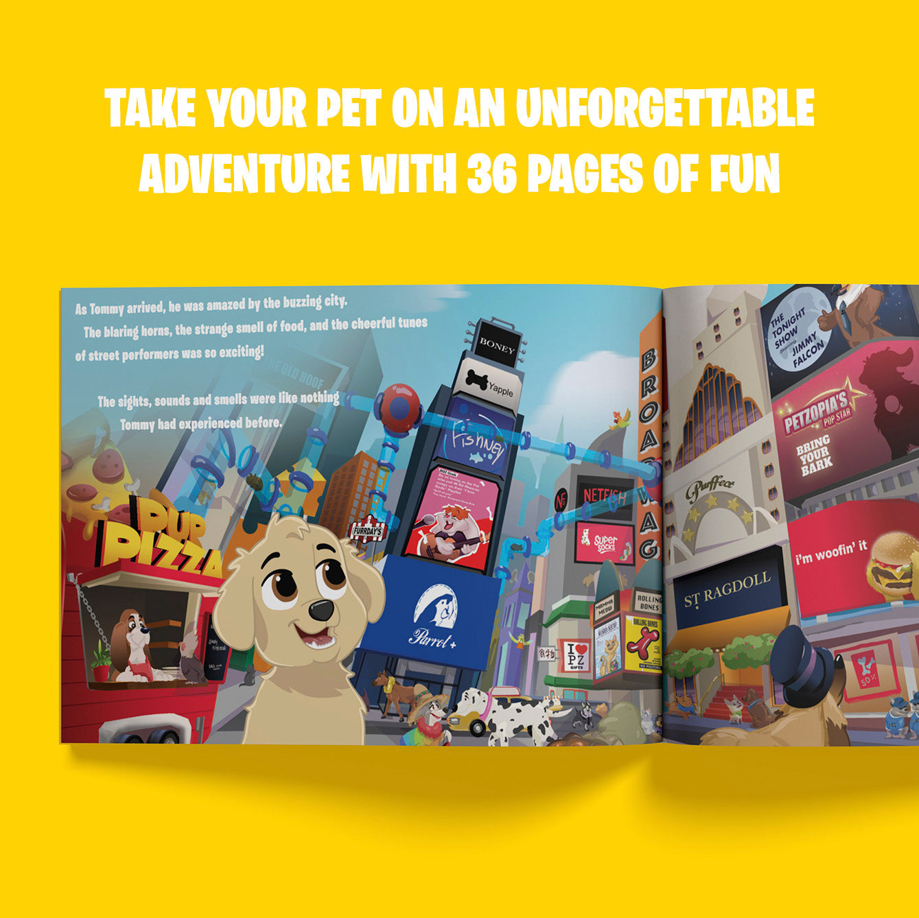 The Journey of a Pop Star Personalized Dog Storybook