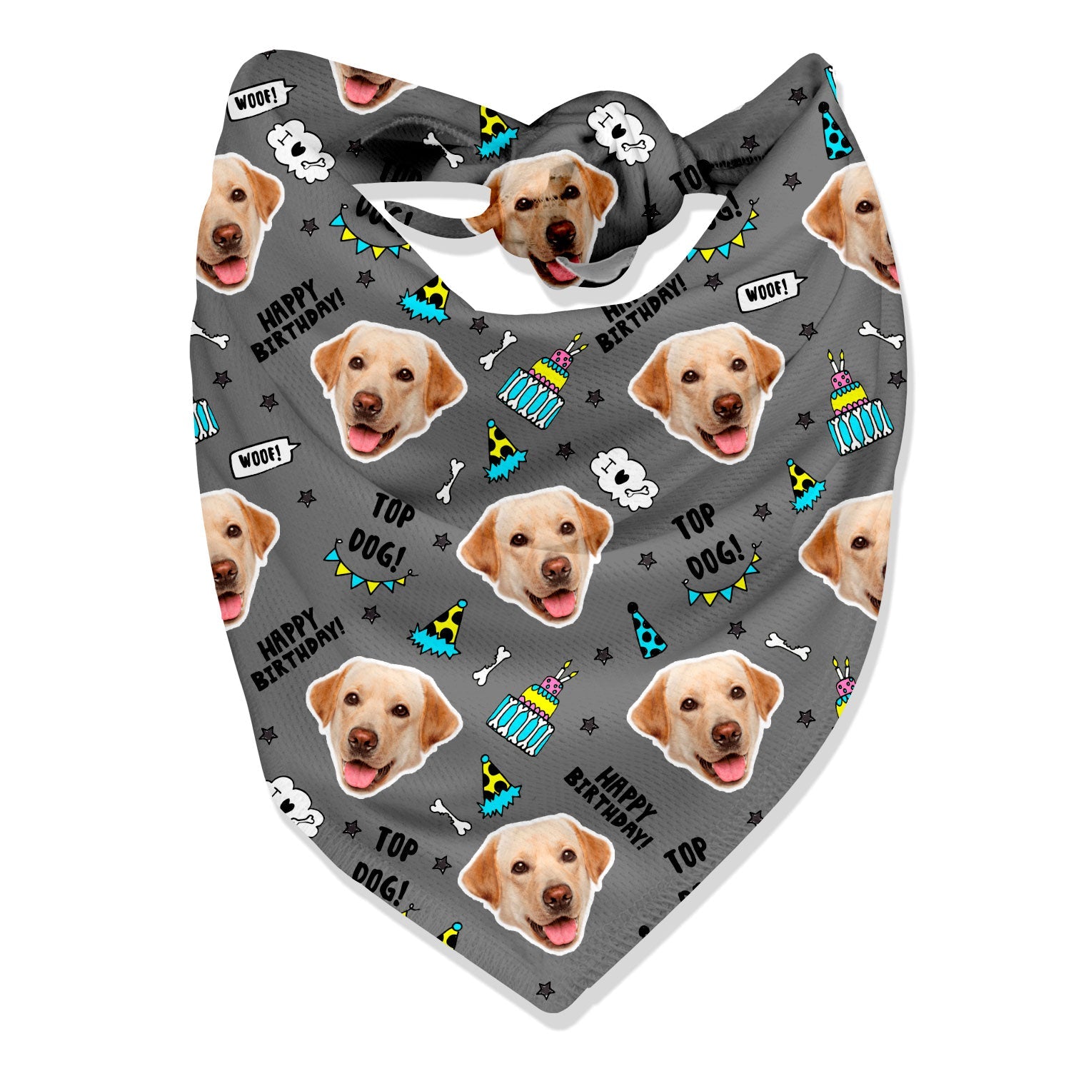 Top Dog Personalized Birthday Bandana