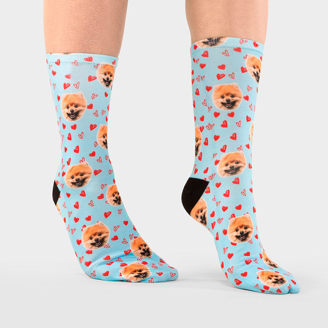 Your Dog Love Heart Socks