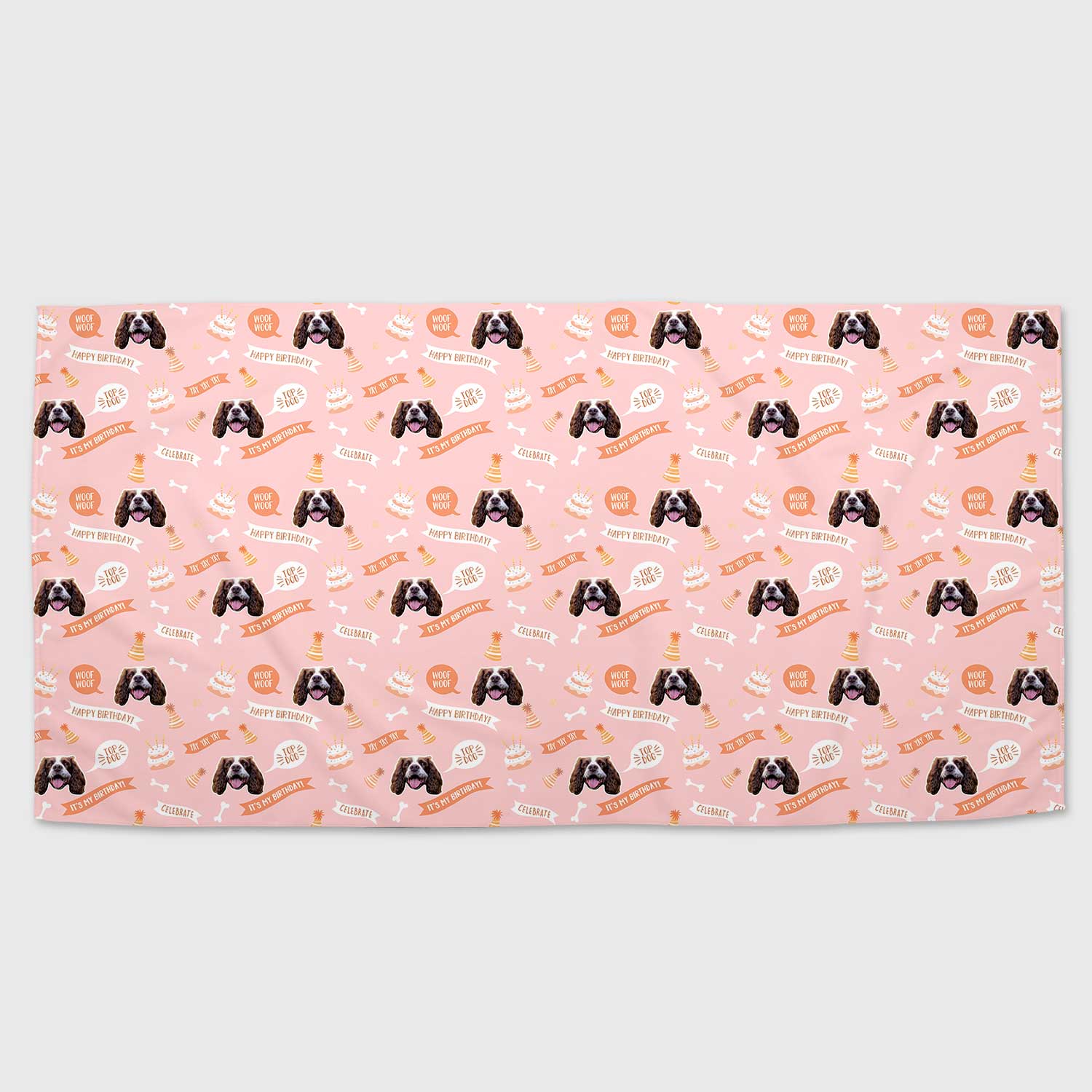 Happy Birthday Dog Towel