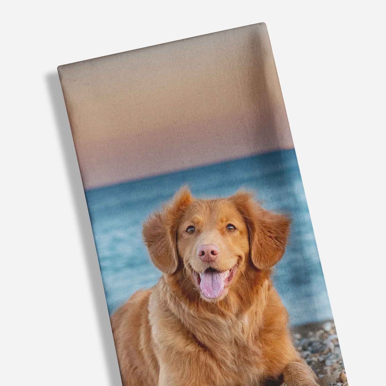 Full Photo Personalized Dog Dish Towel