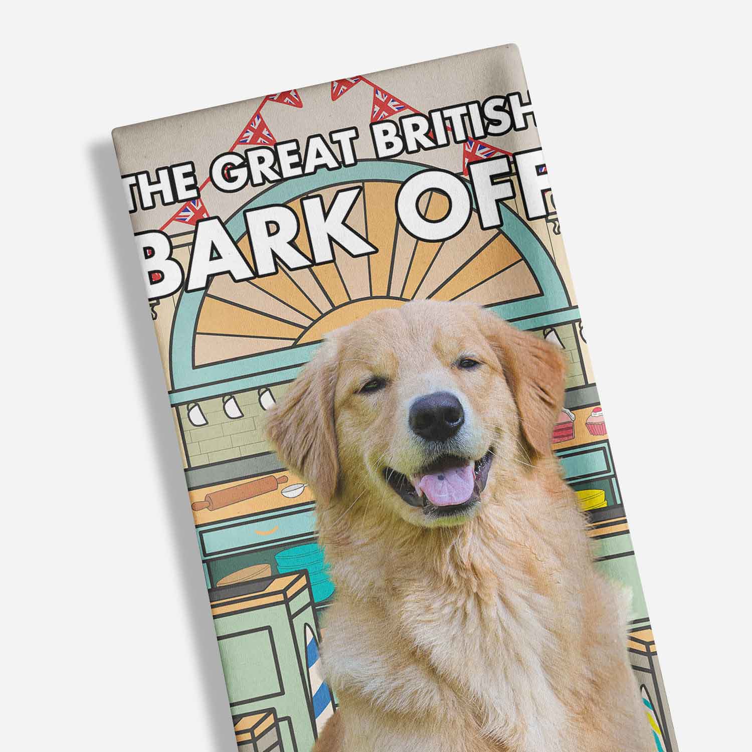 Great British Bark Off Personalized Dog Dish Towel