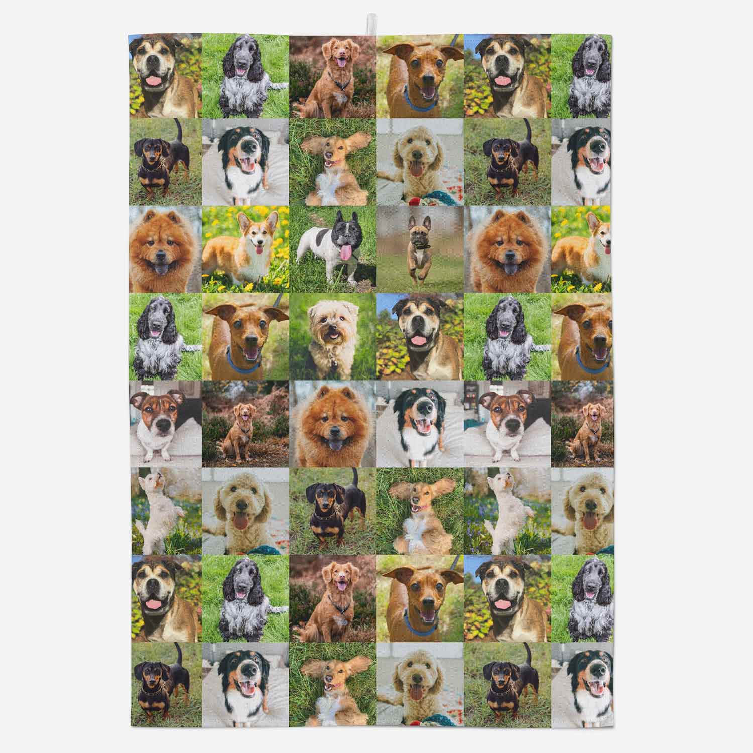 Dog Photo Collage Personalized Dish Towel