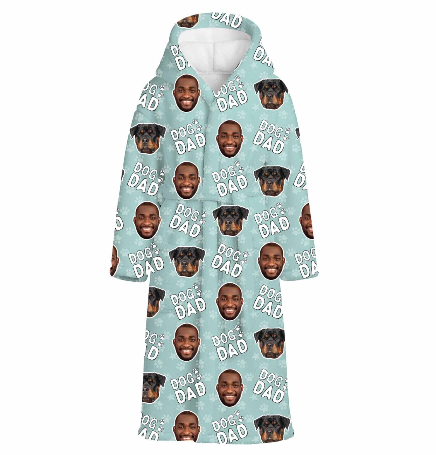 Dog Dad Personalized Bathrobe