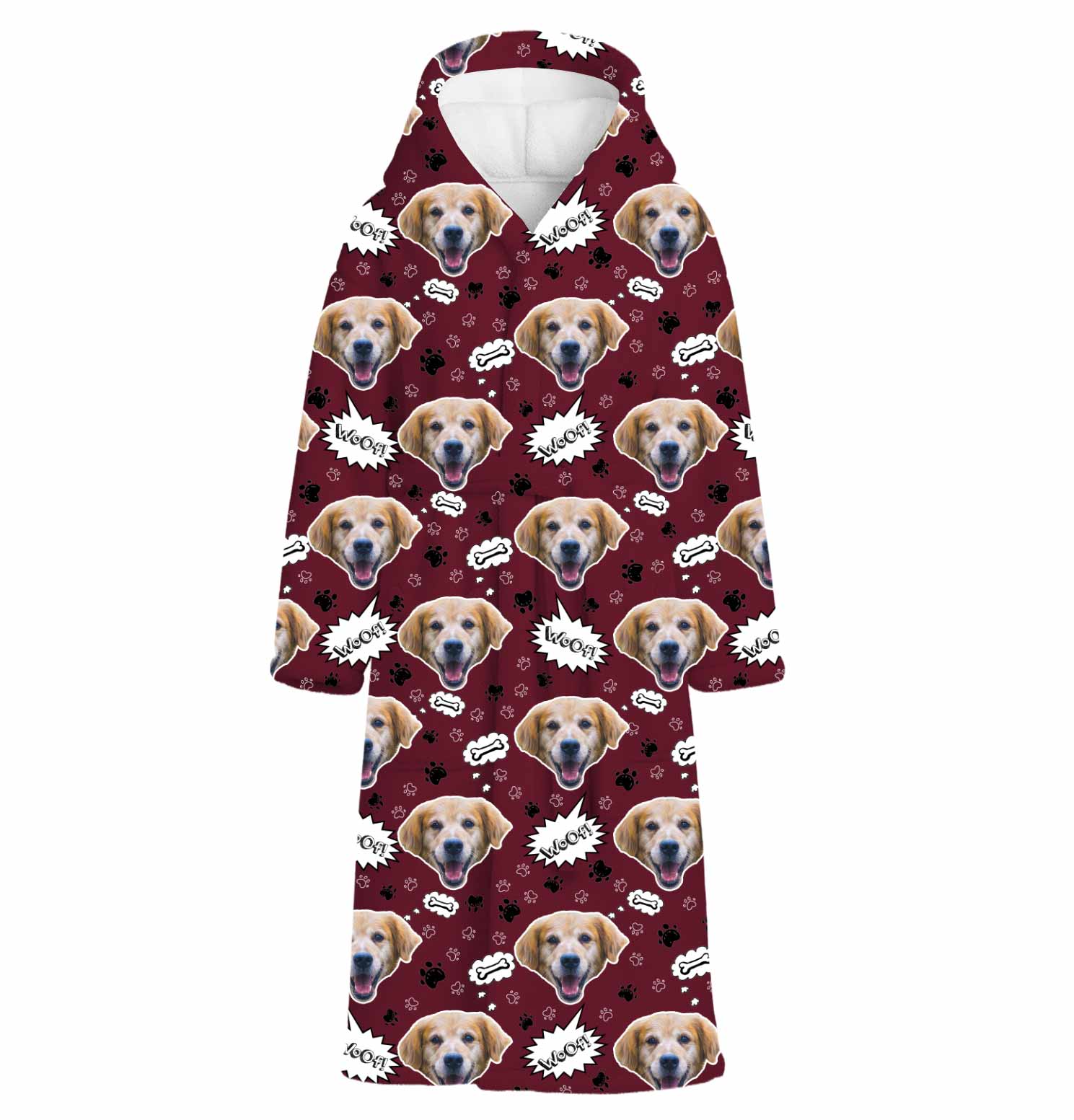 Woof Dog Personalized Bathrobe