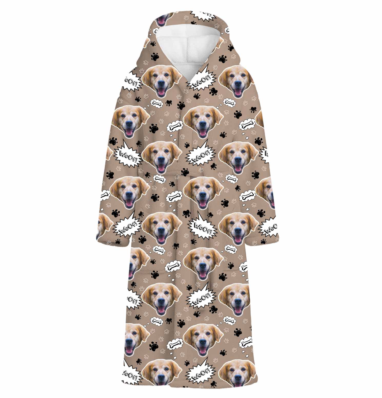 Woof Dog Personalized Bathrobe