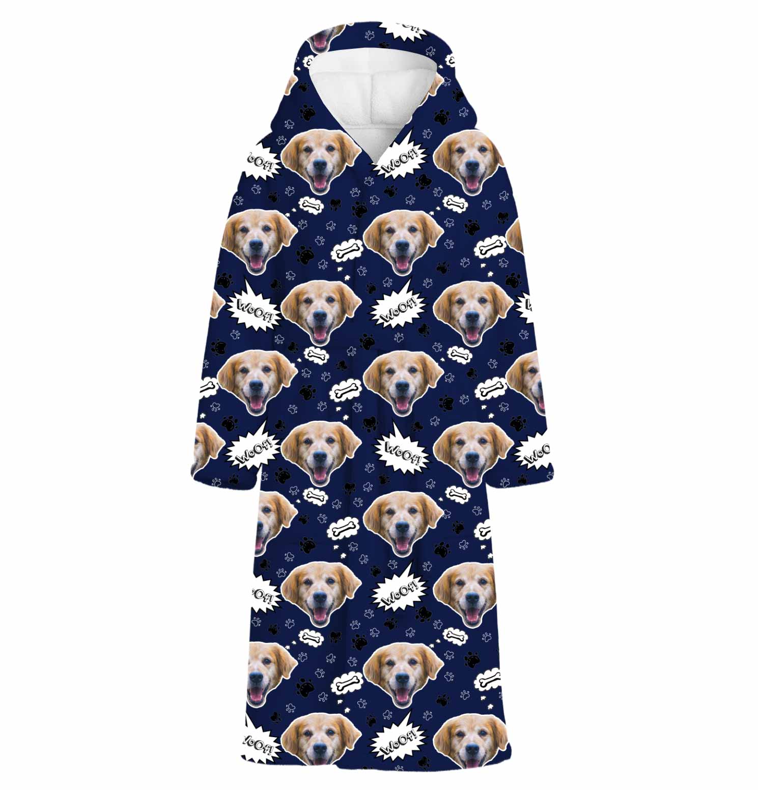 Woof Dog Personalized Bathrobe