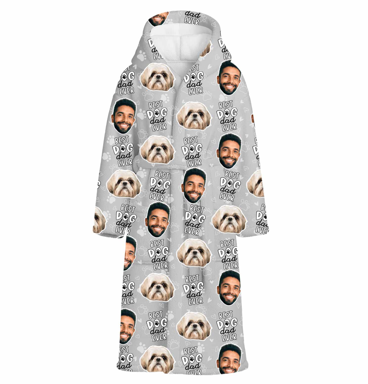 Best Dog Dad Ever Personalized Bathrobe